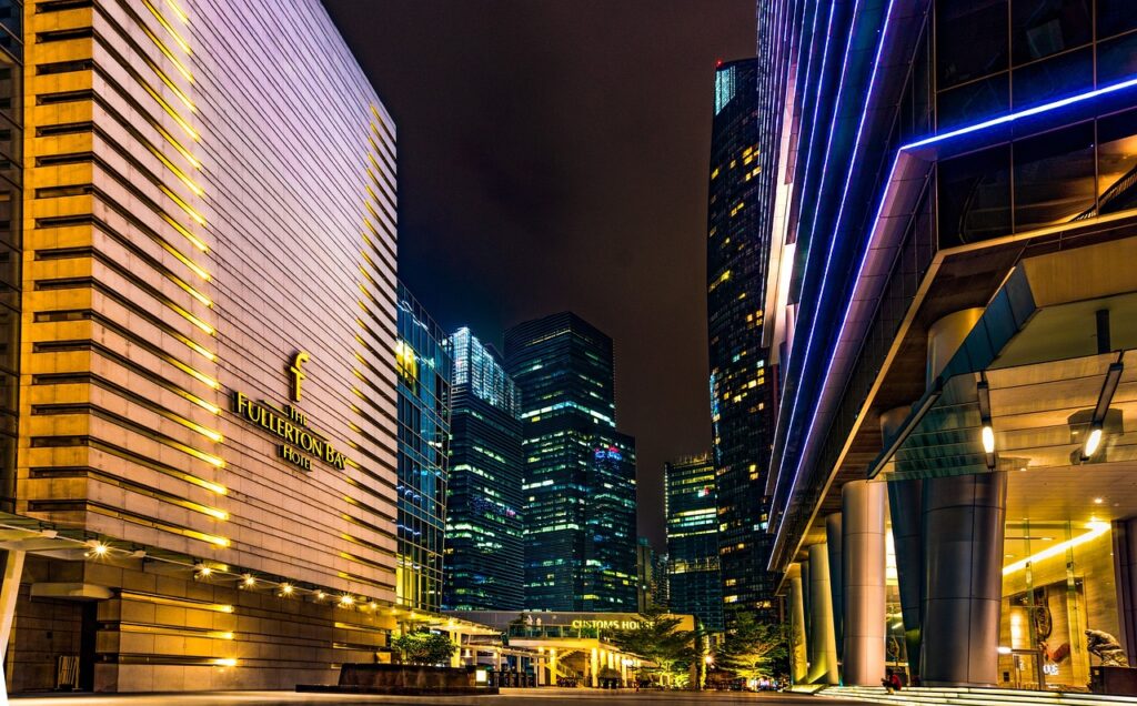 シンガポールの夜景